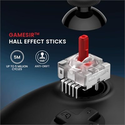 GameSir G7 HE Kablolu Denetleyici, Xbox Series X|S, Xbox One, Windows 10|11, PC, Hall Efekt Çubuklu Video Oyun Kumandası (Siyah) için resmi lisanslı Oyun Kumandası