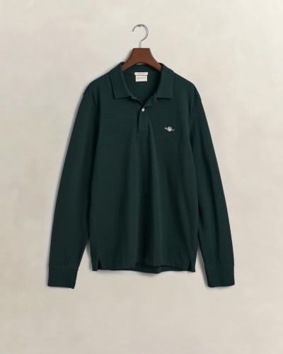 GANT Erkek Yeşil Regular Fit Uzun Kollu Polo