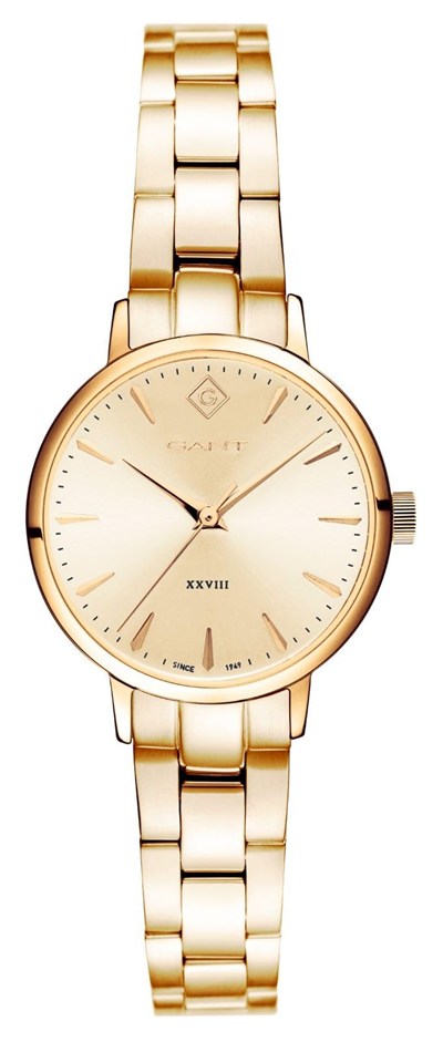 GANT KADIN KOL SAATİ, GOLD ÇELİK KASA, GOLD KORDON, QUARTZ, 28MM, 5 ATM SUYA DAYANIKLI, G126012