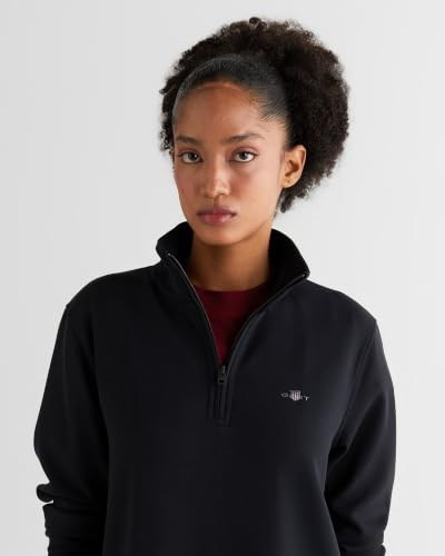 GANT Kadın Siyah Regular Fit Yarım Fermuarlı Elbise - Bedenler: XS, S