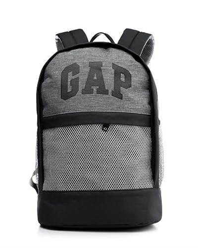 GAP Orijinal Sırt Çantası Çift Bölmeli Gri Siyah GAP.03499