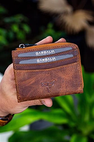 Garbalia Figo Hakiki Deri Unisex Kartlık Cüzdan Taba