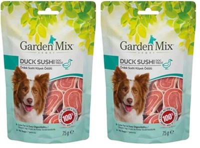 Garden Mix Ördekli Sushi Köpek Ödülü 75 Gram (2 paketi)