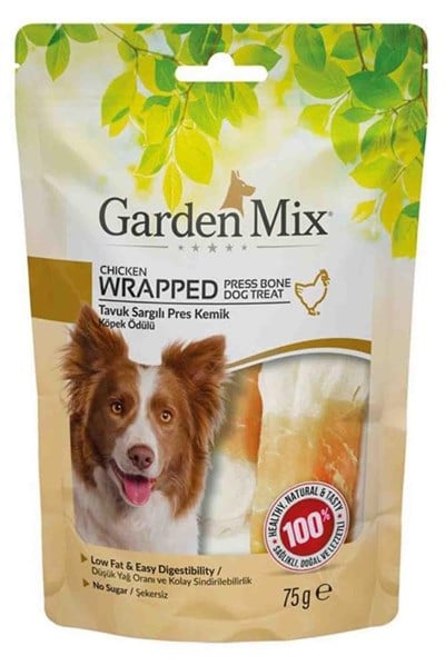 Garden Mix Sargili Pres Kemik Köpek Ödülü 75 Gr