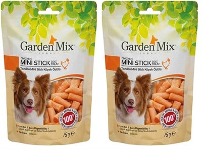 Garden Mix Tavuklu Mini Stick Köpek Ödülü 75 Gr (2 paketi)