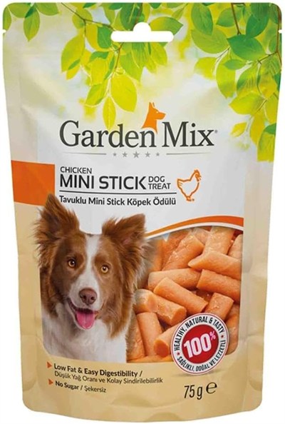 Garden Mix Tavuklu Mini Stick Köpek Ödülü 75 Gr