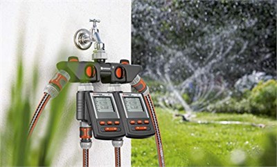 Gardena 4 yollu dağıtıcı: musluğa 4 cihaza kadar bağlantı için, Gardena sulama programlayıcıları ve zamanlayıcıları için uygundur, su akışı düzenlenebilir ve kapatılabilir (8194-20)