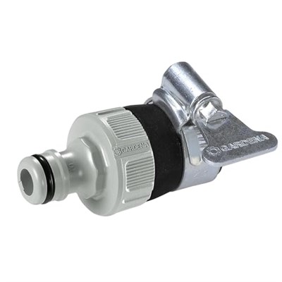 Gardena Su hırsızı: Gardena bahçe hortumunu 14 – 17 mm dış çaplı dişsiz bir musluğa bağlamak için evrensel musluk adaptörü, korozyona dayanıklı (2908-20)