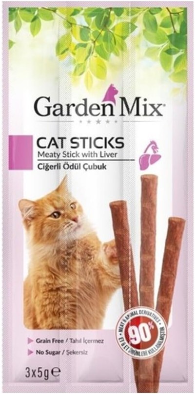 Gardenmix Kuzu Etli Kedi Stick Ödül 3Lü, 580-103