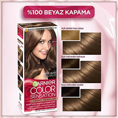 Garnier Çarpıcı Renkler Yoğun Kalıcı Saç Boyası No 6.0 Yoğun Koyu Kumral