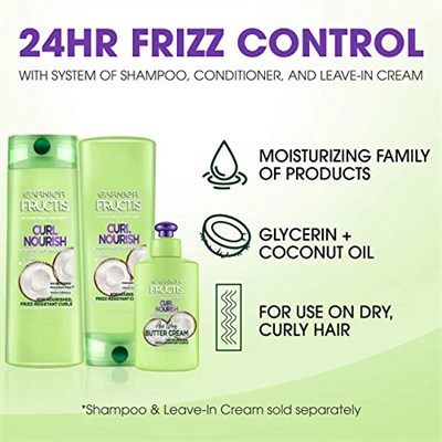 Garnier Saç Bakımı Fructis Üçlü Beslenme Curl Besleyici Saç Kremi, 12 Grip