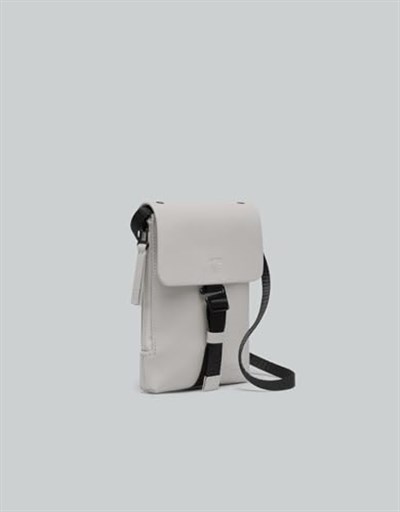GASTON LUGA Splash Mini Crossbody Çanta - Boz Kahverengi