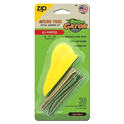 GATOR FINISHING PRODUCTS MicroZip zımpara seti, farklı tanecikli