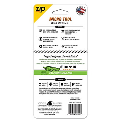 GATOR FINISHING PRODUCTS MicroZip zımpara seti, farklı tanecikli