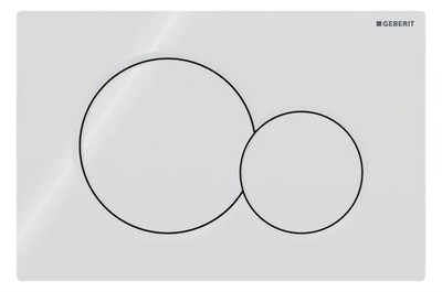 Geberit 115770115 Sigma01 tetikleme plakası, 2 miktarlı yıkama için plastik 1 adet