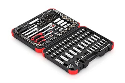 GEDORE red Lokma Anahtar Seti, 172 Parçalı, Cırcır, Lokma Anahtar ve Uç Seti, Siyah/Kırmızı, 1/4+3/8+1/2