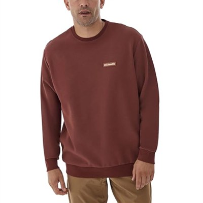 Gem Label Crewneck Erkek Kahverengi Outdoor Sweatshirt CS0382-681