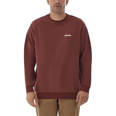 Gem Label Crewneck Erkek Kahverengi Outdoor Sweatshirt CS0382-681