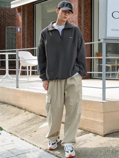 GENIUS Erkek Polar Oversize Sweatshirt Polar Sweatshirt OVERSIZE-POLAR
