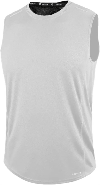 GENIUS STORE Erkek Nem Emici Hızlı Kuruma Atletik Teknik Performans Sporcu Sıfır Kol T-shirt