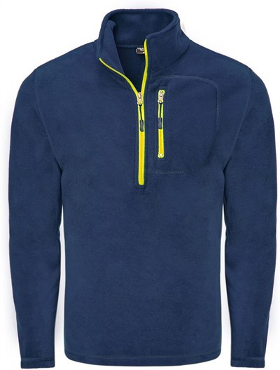 Genıus Store Erkek Polar Renkli Yarım Fermuarlı Cepli Outdoor Tactical Flecee