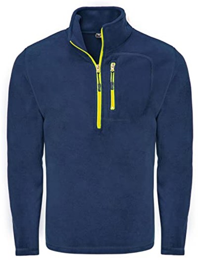 Genıus Store Erkek Polar Renkli Yarım Fermuarlı Cepli Outdoor Tactical Flecee