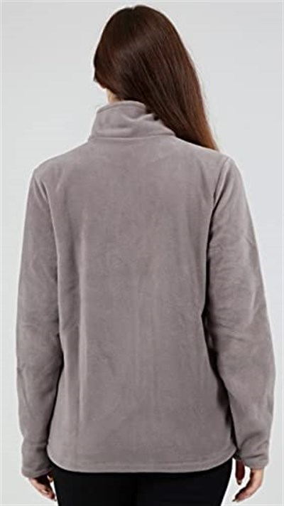 GENIUS STORE Kadın Polar Tam Fermuarlı Outdoor 3 Cepli Spor Polar Ceket