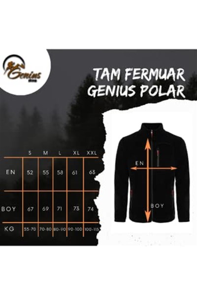 GENIUS STORE Kadın Polar Tam Fermuarlı Outdoor 3 Cepli Spor Polar Ceket (AÇIK GRİ/XL) XL