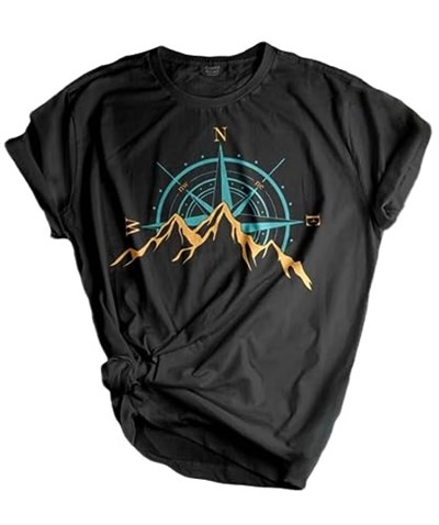 GENIUS STORE Unisex Baskılı Tişört Outdoor Normal Kalıp T-shirt