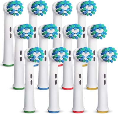 GENKENT Oral-B Braun ile uyumlu yedek diş fırçası başlıkları 12 adet profesyonel elektrikli diş fırçası kafaları fırça kafaları yedek kafa yedek Pro 500/1000/1500/3000/3757/5000/7000/7500/8000