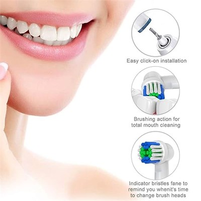 GENKENT Oral-B Braun ile Uyumlu Yedek Diş Fırçası Başlıkları, Oral B Yedek Başlıkları için 12 Adet Profesyonel Elektrikli Diş Fırçası Baş - Seçenekler: 1 Count (Pack of 8), 4 Count (Pack of 1), 12 PCS