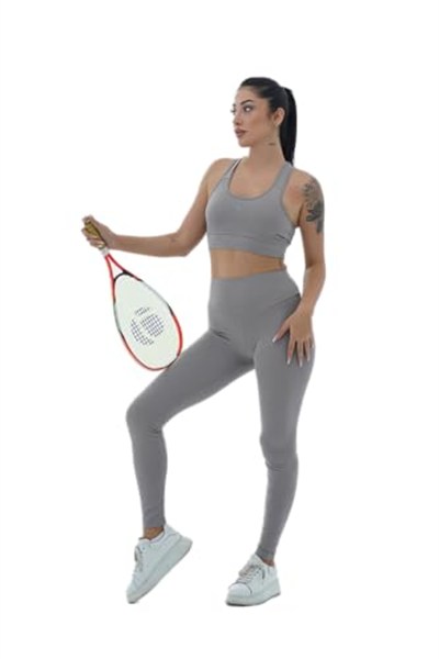 George Phoenix Aero Motion - Gri Geniş Askılı Kaplı ve Destekli Spor Sütyeni