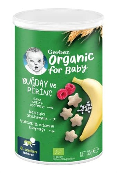 Gerber Organik Bebek Atıştırmalığı Seti 35 g x 4