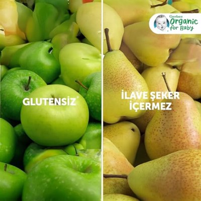 Gerber Organik Muz Yabanmersini Böğürtlen ve Elma Püresi 90 g