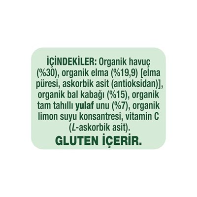 Gerber Organik Yulaflı Elma, Havuç ve Balkabaklı Püre 110g - Seçenekler: Armut, Armut Elma ve Muz, Elma, Elma ve Mango...