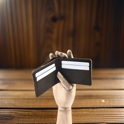 Gerçek Deri 7 Bölmeli Cüzdan, Hakiki Deri Klasik Unisex Cüzdan, Erkek Cüzdan, Kadın Cüzdan, Minimal Yatay Cüzdan, Şık Para ve Kartlık, Hediyelik Ürün (taba)