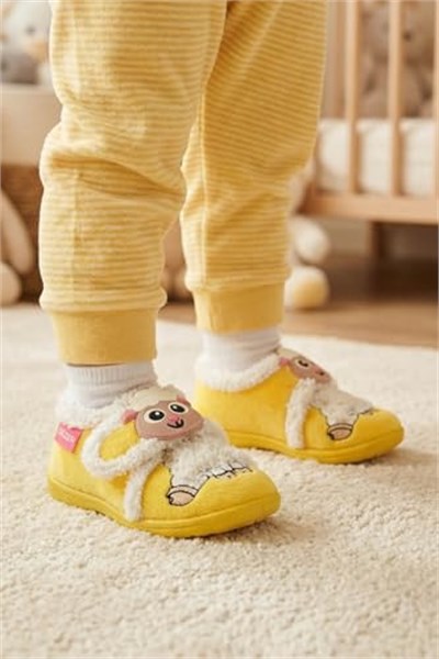 Gezer Bebe Kız Çocuk Kışlık Cırtlı Ayarlanabilir Günlük Okul Kreş Panduf Ayakkabı GA2KBM.03362.00