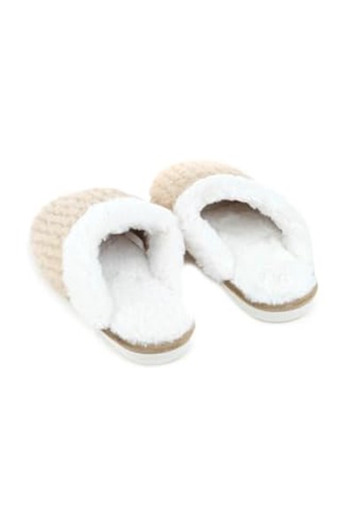 Gezer Kışlık Içi Peluşlu Kadın Ev Terlik GT2KZE.14739.00, Bej, 40