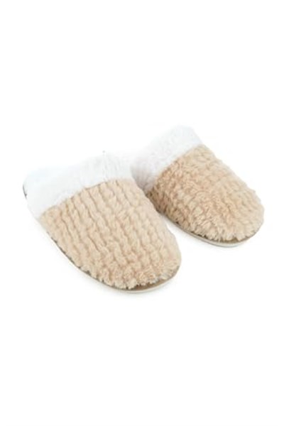 Gezer Kışlık Içi Peluşlu Kadın Ev Terlik GT2KZE.14739.00, Bej, 37