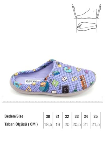 Gezer Kız Çocuk Kışlık Rahat Taban Ev Bahçe Gondol Terlik GT1KFM.15895.00