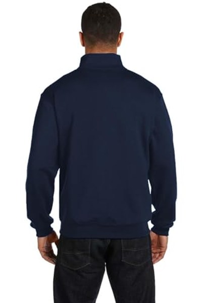 Ghassy Co. Erkek Dik Yaka Silver Yarım Fermuarlı Sweatshirt LACİVERT XL