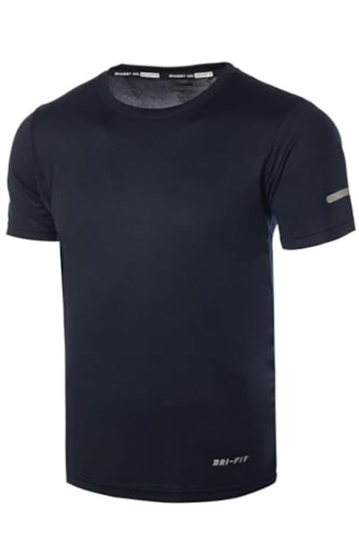Ghassy Co. Erkek Nem Emici Hızlı Kuruma Atletik Teknik Performans Spor T-Shirt