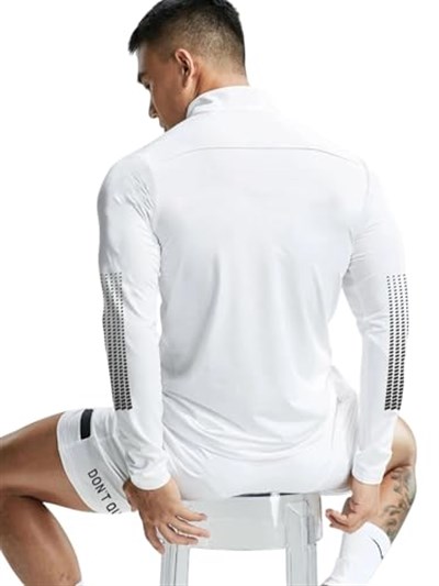 Ghassy Co. Erkek Running Hızlı Kuruma Nem Emici Teknik Performan Uzun Kollu T-shirt