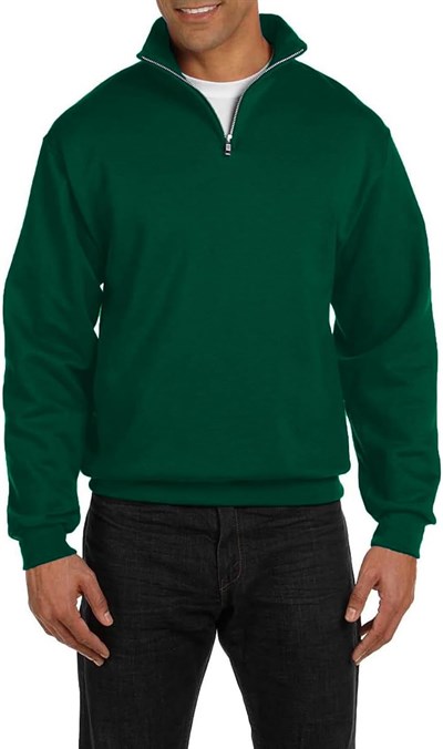 Ghassy Co. Erkek Dik Yaka Silver Yarım Fermuarlı Sweatshirt Nefti S
