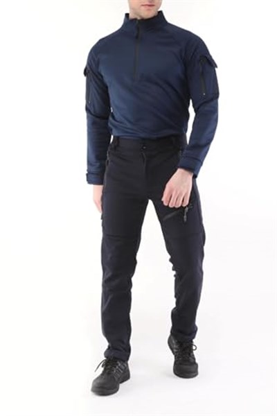 Ghassy Co. Erkek Military mbat Alt Üst Softshell Takım LACİVERT XXL