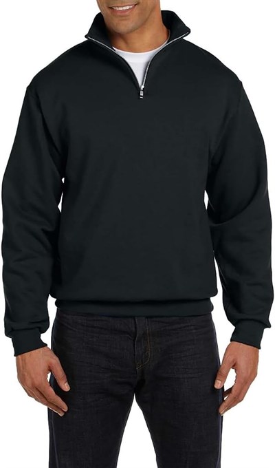 Ghassy Co. Erkek Dik Yaka Silver Yarım Fermuarlı Sweatshirt