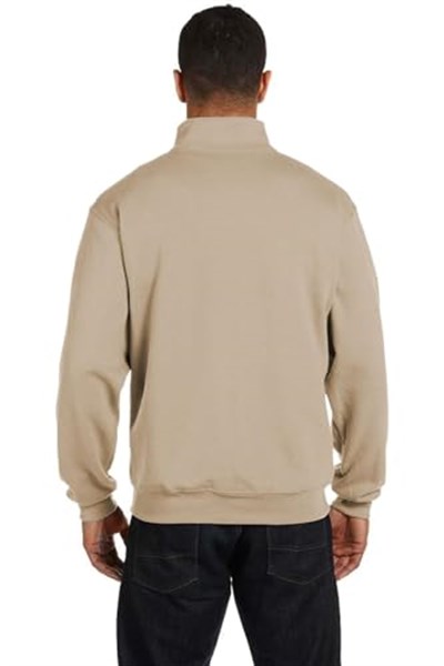 Ghassy Co. Erkek Dik Yaka Silver Yarım Fermuarlı Sweatshirt BEJ L