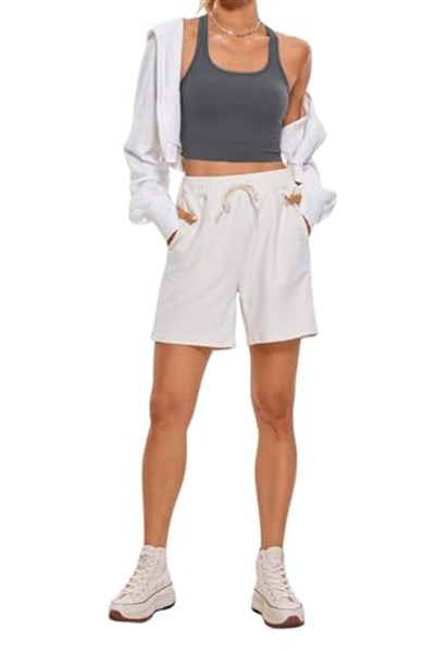 Ghassy Co. Kadın Racerback Running Yoga Egzersiz Fitness Spor Sütyen CRS004 FÜME S