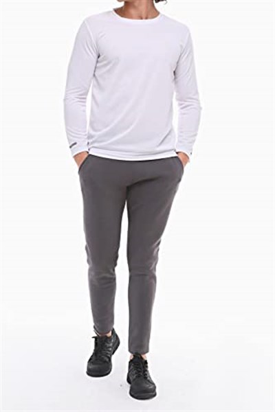 Ghassy Co. Erkek Nem Emici Performans Uzun Kollu Egzersiz Tshirt