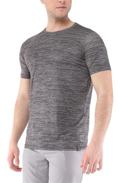 Ghassy Co. Erkek Nem Emici Aktif Gym Fitness Koşu Performans Outdoor Tshirt